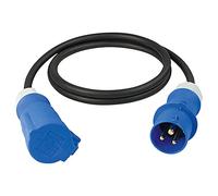 as - Schwabe CEE Cavo Prolunga Caravan 1,5 m - 230 V / 16 A / 3 Poli - Spina Con Attacco e Coperchio Incernierato - Accessori per Camper - IP44 - Made in Germany, 61489