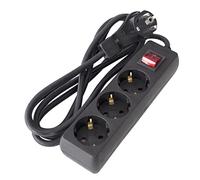 As schwabe 11392 multipresa con interruttore nero schuko 1pz