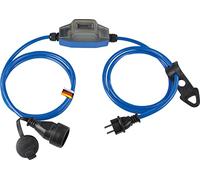 as - Schwabe - Contatore elettrico ROCO MID, contatore CA in alloggiamento in plastica, analogico, 5 + 1 cifre, 230 V/16 A/max. 3500 W, per esterni con linguetta di sospensione, IP44, nero/blu, 61757