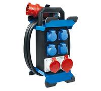 as - Schwabe Distributore di corrente portatile STECKY 13 - spina CEE 400 V/32 A/5 poli - 4 X Schuko, 1 X CEE 16 A, 1 X CEE 32 A - Distributore per interni ed esterni - IP44 - Made in Germany 60963