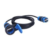 as - Schwabe DuroConn - Prolunga da 25 m, H07RN-F 3G1,5, IP54, per esterni, 230 V, 16 A, 3500 W, con indicatore di tensione e coperchio a ribalta