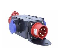 as - Schwabe MIXO - Adattatore CEE 16 A 400 V, 3 x T23 IP55 e 1 x CEE 16 A, a prova di spruzzi d'acqua