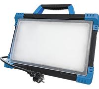as - Schwabe Optiline 46346 - Faretto LED portatile con treppiede, 80 W, 9.200 lm, adatto come lampada da lavoro per interni ed esterni per fai da te, IP54, blu