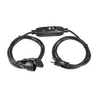 AS Schwabe 45222 Prolunga con protezione personale PRCD 230 V Nero IP44