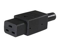 as - Schwabe presa IEC - Tipo C19 - Presa per elettrodomestici fino a 70° C - Connettore alimentazione C19 - 2 poli - Cavi di collegamento fino a max. 3G1,5 - 230V/10A - Made in Germany - nero, 62085