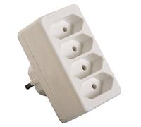 as - Schwabe Presa multipla a 4 prese europee, colore bianco