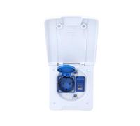 as - Schwabe Presa per tenda da roulotte con USB-C e USB-A, connettore SAT e presa da 230 V, presa esterna per caravan, IP44, per camper e camper, bianco