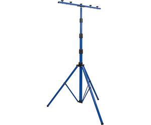 as - Schwabe Profi XL Treppiede per faretti LED / alogeni - Con barra trasversale universale adatto al montaggio di faretti e apparecchi di illuminazione I Altezza regolabile fino a 4,00 m - Blu