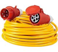as - Schwabe Prolunga CEE, 25 m, 400 V/16 A, K35 AT-N07 V3V3-F 5G2,5, IP44, per esterni, commerciale, cantiere, colore di sicurezza arancione, made in Germany, 60771