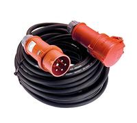 as - Schwabe Prolunga CEE 10 m - Prolunga CEE 230 V / 16 A - Prolunga CEE a 5 poli con spina di inversione di fase - Ideale per il cantiere / commercio - IP44 - Made in Germany I 60566