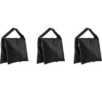 as - Schwabe Set di 3 sacchi di sabbia per treppiedi con maniglia, larghezza 420 mm, altezza 2 x 300 mm, nero, 46756