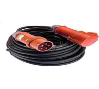 as - Schwabe 61031 61031-Prolunga CEE, 10 m, H07RN-F 5G6, 400 V/32 A/5 Poli, Colore: Nero