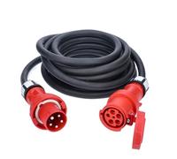 as - Schwabe Starkstrom 61039 H07RN-F 5G16 - 400 V/63 A/ca. 43 kW - Cavo di prolunga per cantiere - 5 poli, robusto prolunga CEE per esterni - IP44 - Made in Germany, 61039