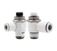 AS1201F/2201F/3201F-M5/01/02-04A/06A Cilindro Valvola di controllo della velocità dell'acceleratore Connettore pneumatico a farfalla scarico/aspirazione(04-12S,Exhaust Regulating)