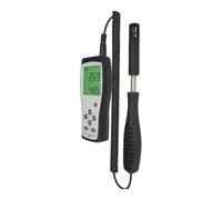 AS847 - Misuratore digitale di temperatura e umidità, bianco e nero | Tester industriale con grande schermo, risposta rapida per officina, magazzino, serre, HVAC, laboratorio, serra