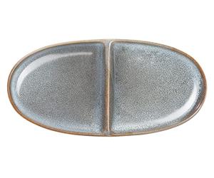 ASA 27122118 - Piatto per aperitivi stagionali, 2 pezzi, ovale