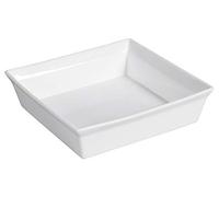 ASA 52032017 Piatto per Gratin in Porcellana, 23 x 23 x 6 cm, Colore: Bianco