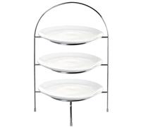 ASA A Tavolo Bianco Etagere Tre Livelli Per Piatti D: 27 Cm / H: 49 Cm