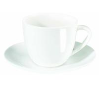 ASA à table Tazza da Cappuccino con Piattino, Fine Bone China, Bianco Caldo, 250 ml, 1929013