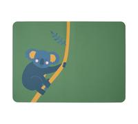ASA Kids 78843420 - Set da tavola Koala Konrad in PVC, effetto pelle, colore: Verde/Blu, dimensioni: 46 x 33 x 0,2 cm