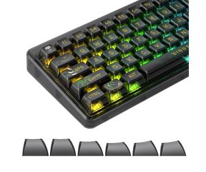 ASA Pudding copritasti personalizzati in PBT, 120 tasti PBT e Dye-sub verde traslucido set per switch Cherry / Gatron MX 60%/68/82/96/104 tastiere meccaniche da gioco (verde dinosauro)