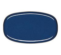 ASA Saisons 27201107 - Piatto ovale in gres, 31 x 18 x 2 cm, colore: Blu