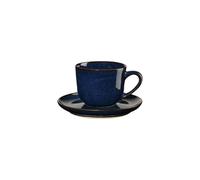 ASA Saisons Tazza Da Caffè Blu Mezzanotte Con Saucer 0,09 L