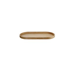 ASA SELECTION Foglia di legno ovale 35,5x16,5cm Quercia Marrone marrone chiaro