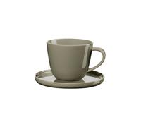 ASA SELECTION Tazza da espresso con piattino 0,25l COPPA Shiso verde chiaro