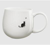 ASA Selection Tazza Magu Footprints Cat Gatto Henkelbecher 0,4 L Porcellana