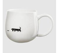 ASA Selection Tazza Magu Footprints Dog Hund Henkelbecher 0,4 L Porcellana