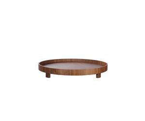 ASA SELECTION Vassoio su piede rotondo 40 cm NOCE marrone marrone