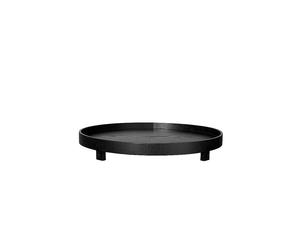 ASA SELECTION Vassoio su piede rotondo 40cm LEGNO DI SALICE nero nero