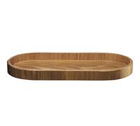 ASA Wood 53696970 - Vassoio ovale in salice di colore naturale, dimensioni: 35,5 x 16,5 x 2,5 cm