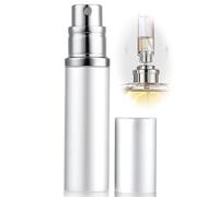 ASADAYS Atomizzatore per profumo ricaricabile, flacone spray portatile da viaggio da 10 ml, a prova di perdite, mini formato, erogatore di colonia per uomini e donne (CA 10 ml, argento Tamigi,