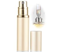 ASADAYS Atomizzatore per profumo ricaricabile, flacone spray portatile da viaggio da 10 ml, a prova di perdite, mini formato, erogatore di colonia per uomini e donne (CA 10 ml, Windsor Champagne Gold)