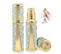 ASADAYS Nebulizzatore di profumo - New Shell - Bottiglia da viaggio ricaricabile con fondo spray, mini formato, alla moda, lucido, 5 ml, riempita a prova di perdite, portatile, aeroplano