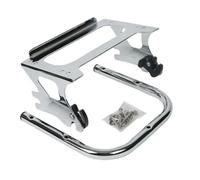 ASADF Portapacchi Posteriore Portapacchi da Viaggio 2-Up Tour Pack Mount per Touring per Road King per Electra Glide FLHT FLTR FLHX 1997-2008 Accessori Moto Portapacchi Motociclo(Chrome)
