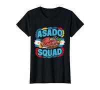 Asado Squad | Abbigliamento per Argentino | Prodotti Argentina Maglietta, Donna, Nero, L