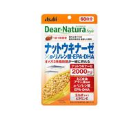 Asahi - Dear Natura Style Nattokinase X Alpha Linolenic Acid, Epa, DHA, 60 Days Supply - 60 tablets