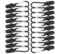 ASAKKURA 12 Pezzi Morsetti Antivento a Clip a Becco D'Anatra in Plastica Moschettone, Morsetti di Sicurezza per Teloni e Tende da Campeggio, Accessori per Campeggio e attività All'aperto