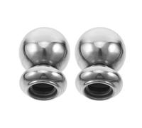 ASAKKURA 2 Pezzi Tappo Superiore Sfera in Acciaio Inossidabile per Pali Rotondi da Recinzione, Design Moderno e Classico, Costruzione di Precisione e Sicurezza per Spazi Esterni Commerciali