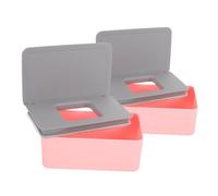 ASAKKURA 2pezzi Contenitore Portatile Per Salviettine Umidificate Dispenser Elegante e Funzionale Per Salviette Per Ragazzo Ragazza e Antipolvere Per Casa e Viaggi Organizzatore Salvaspazio