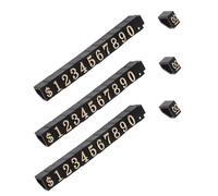 ASAKKURA 3 Pezzi Cartellini Prezzi Cubo in Plastico Oro Numeri e Lettere, Facile Montaggio e Cambio, per Gioielli e Orologi in Negozi al Dettaglio