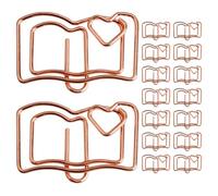 ASAKKURA 30 Pezzi Fermacarte Decorativi in Acciaio Inossidabile, Clip per Documenti Multiuso Resistenti e Non Facili da Deformare, per Ufficio e Casa