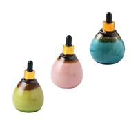 ASAKKURA 3pezzi Bottiglie Ceramica Per Oli Essenziali Con Pipette Bottiglie Contagocce Per e Creazioni Fai Da Te