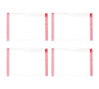 ASAKKURA 4 Pezzi Cornice Adesiva Trasparente per Targhetta della Porta Ufficio Bordi Arrotondati per Centro e Caffè