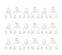 ASAKKURA 50 Pezzi Rulli per Binari per Tende Silenziosi Puleggia Flessibile in Materiale Resistente Runner per Tende a Drappeggio Accessori per Binario Soffitto per Uso Quotidiano