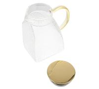 ASAKKURA Bollitore in Vetro Spesso 1,8l Trasparente Bocca a Olecrano, Resistente a Caldo e Freddo, Brocca per Succhi di Frutta e Tè, Adatto per Uso Domestico e Refrigeratore Colore Casuale