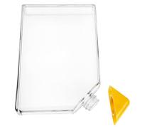 ASAKKURA Borraccia Piatta Trasparente 450ml Coperchio a Tenuta, Bottiglia D’acqua Portatile Sottile in Plastica per Attività All’aperto, Scuola e Viaggi